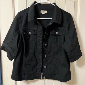 One World Women’s Black Denim Jacket